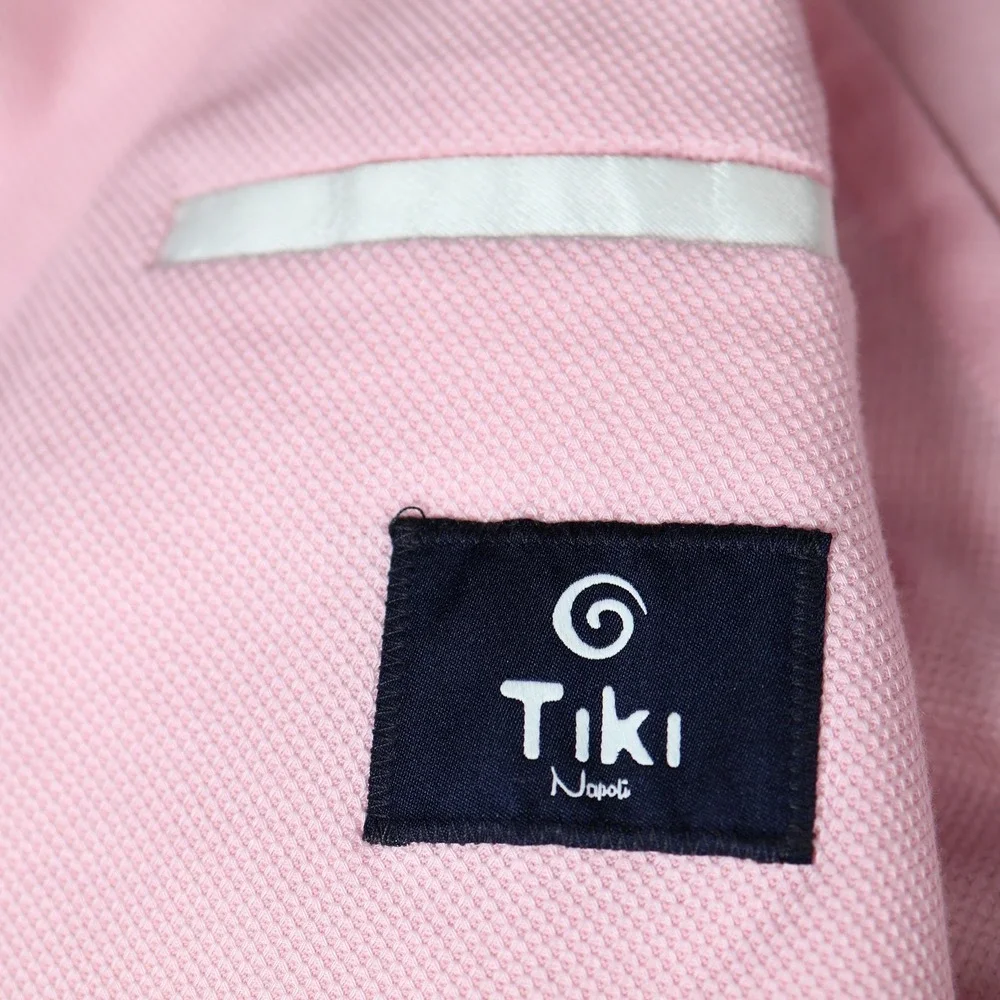 Tiki Napoli Sport Coat Mens US 40 IT 50 Pink New York 2-Button Made In Italy